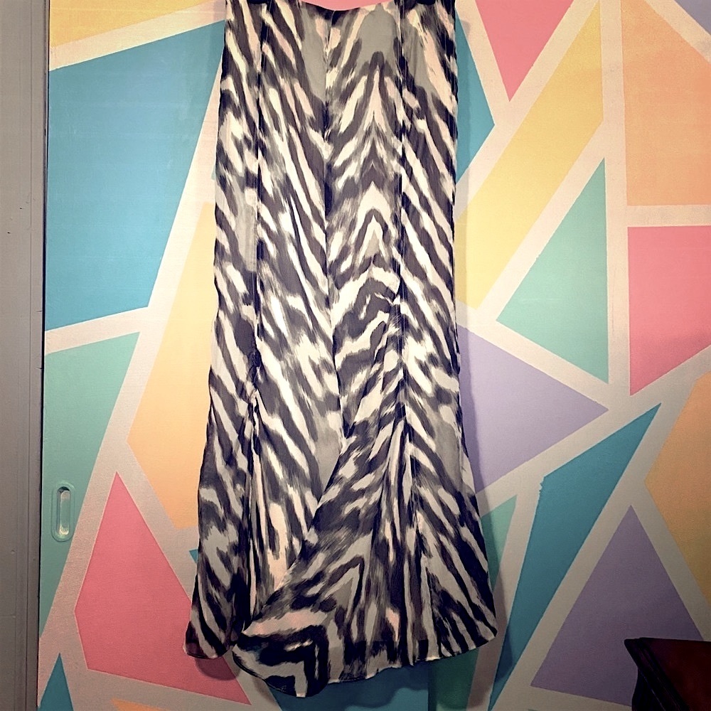 New York & Co Zebra Maxi Skirt